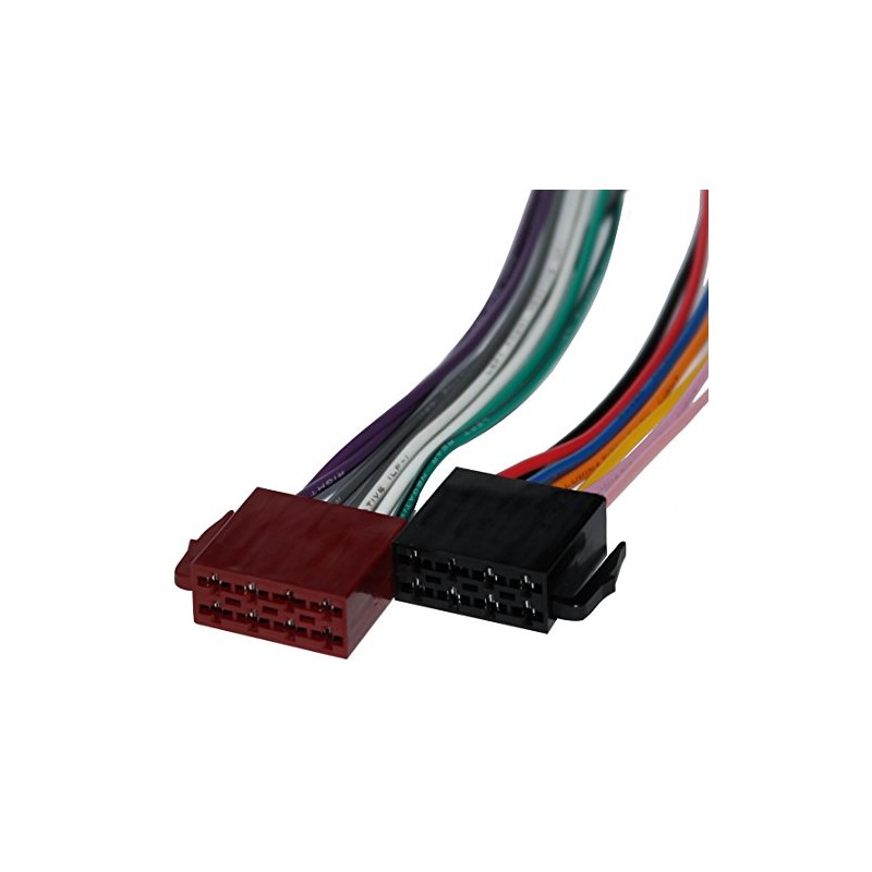 Aerzetix ISO 8pin male x2 Car Radio 16 Pin Pre-Wired