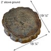 Athens Large Log Stepping Stone, Espresso