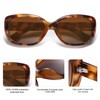 SOJOS Vintage Square Sunglasses for Women Polarized UV Protection Havana