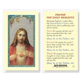 Generic Prayer for Daily Neglects Laminated Holy Cards, 25-Count Value Pack