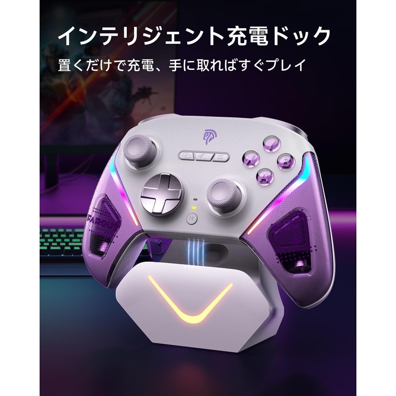 EasySMX D10 PC Controller, Charging Dock, Wireless Gamepad, Game Controller