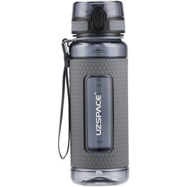 OM SUPPLIES Water Bottle Fruit Infuser Sports Water Bottle 800ml, BPA Free Tritan Non-Toxic Plastic, Leakproof (Bark Grey)