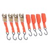 4Pcs Ratchet Tie Down Straps Motorcycle Car Buckle Set 15in