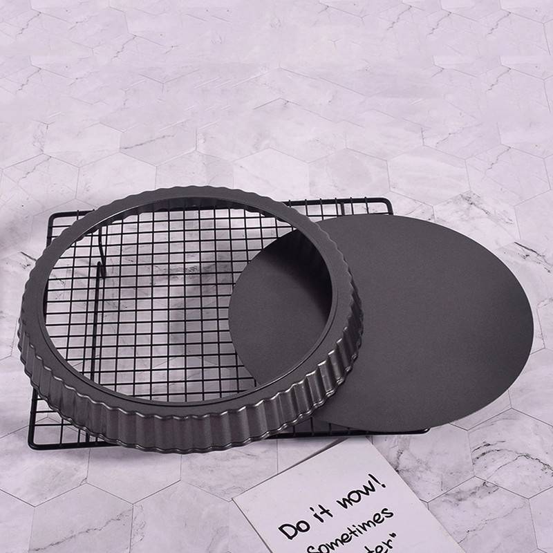 YOUTHINK Tart Pan, 12 Inch Quiche Pan Thickening Nonstick Deep