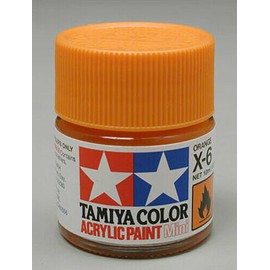 Tamiya Acrylic Mini X6  Orange  Tamiya 10ml TAM81506