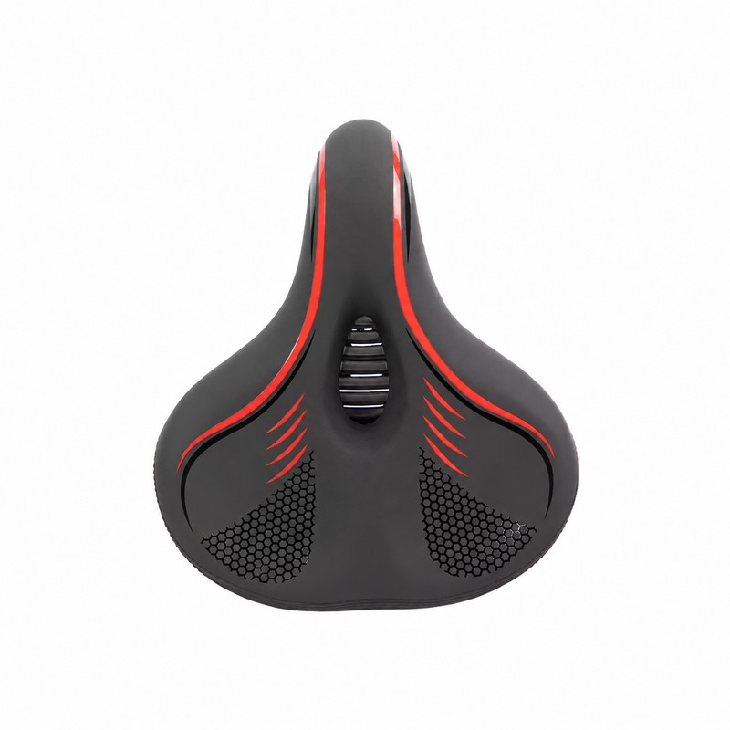 Oversized Wide Bike Seat with Shock Absorbing Balls, Waterproof PU