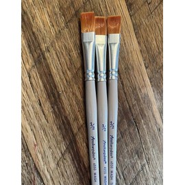 American Painter Loew Cornell American Painter 4550 Size 1/2” Flat Wash TAKLON Paint Brush ~ NEW