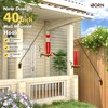 iBorn Wall Mount Deck Hook, 40" Squirrel Proof Bird Feeder