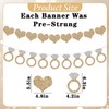 Ring Heart Banner Bachelorette Party Decorations Bridal Shower Engagement