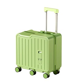 BOJUEGZI 20" Ride-On Suitcase for Kids Carry On Luggage Girls Boys Hardside Luggage with Spinner Wheels Carry on Toddler Luggage Travel Rolling Luggage Carry on Luggage Airline Approve (Green)