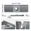 17.7 Inch Kitchen Sink Faucet Mat, Silicone Faucet Mat, Serves
