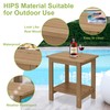 Y&M Outdoor Side Table, HIPS Adirondack Small Double Layer Table,