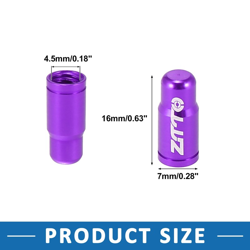 A ABSOPRO Tire Valve Caps French Dust Covers for Bicycle