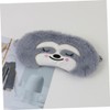 Mikinona 2pcs Cute Plush Animal Eye Mask Soft Cartoon Blindfold