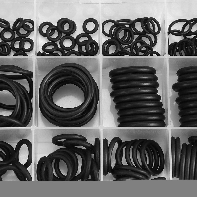 Cafopgrill 279 Pcs/Set O-Ring Set Hydraulic Rubber Seals Seal Assortment
