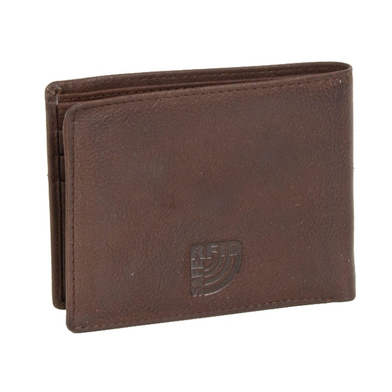MUSTANG Fresno Leather Wallet Brown, brown, Classic