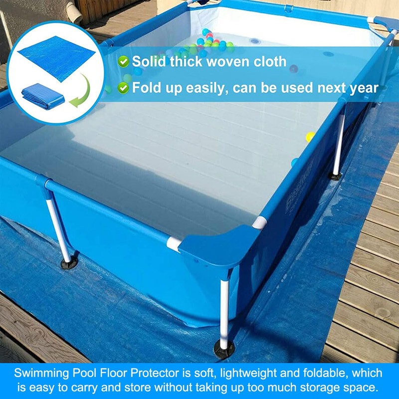Pool Ground Cloth, Waterproof Ground Protector Cloth for Above Ground
