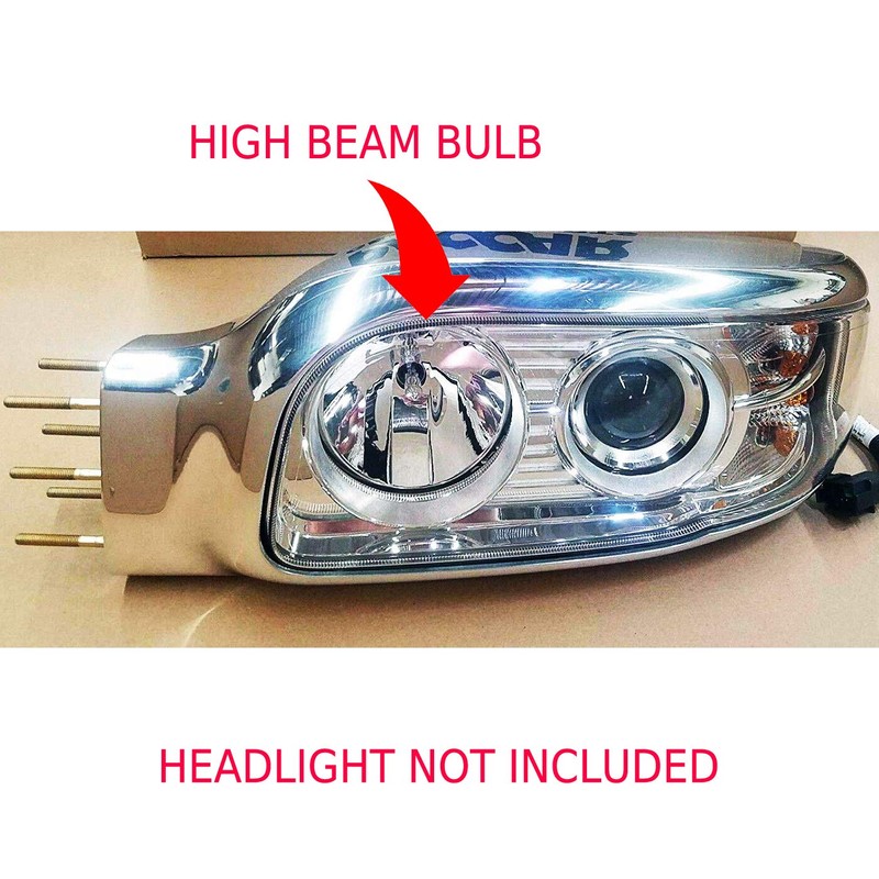 Genssi LED Bulb Halogen Upgrade for High Beam Compatible with