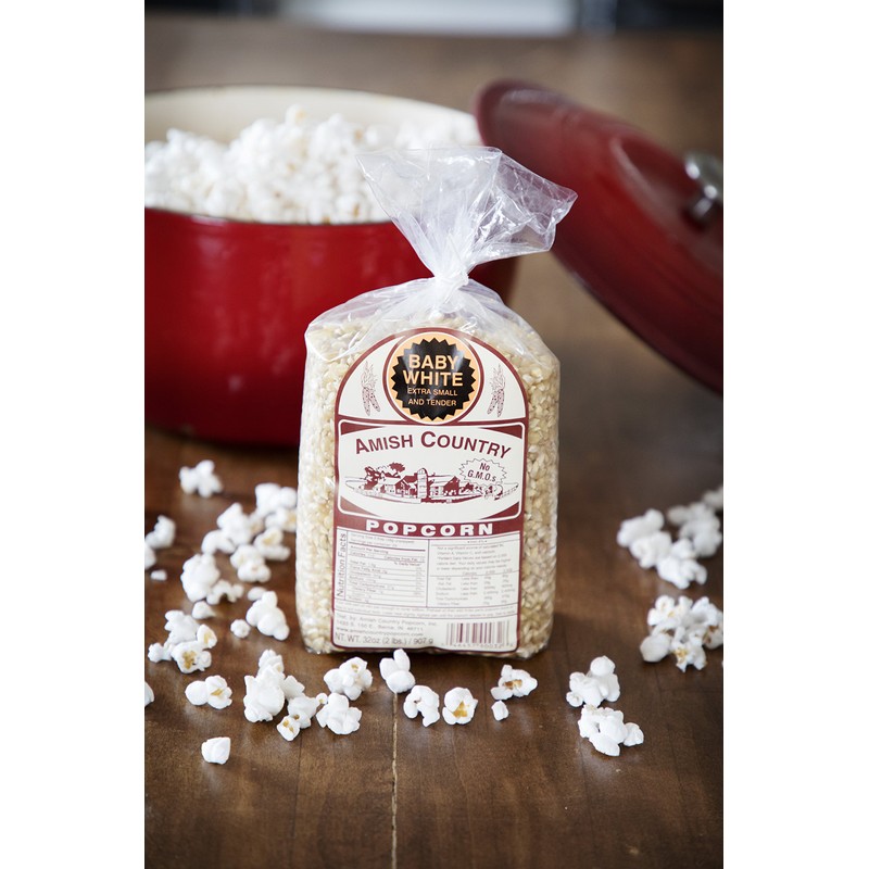 Amish Country Popcorn - Baby White Extra Small and Tender