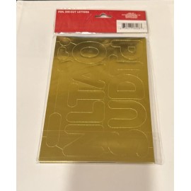 Teaching Tree NEW!! Teaching Tree 2in 5cm Orange Foil Die-Cut Letters 86 Pieces GOLD