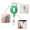 Karteo Yo-yo ID Card Holder Extendable Green [Pack of 1]
