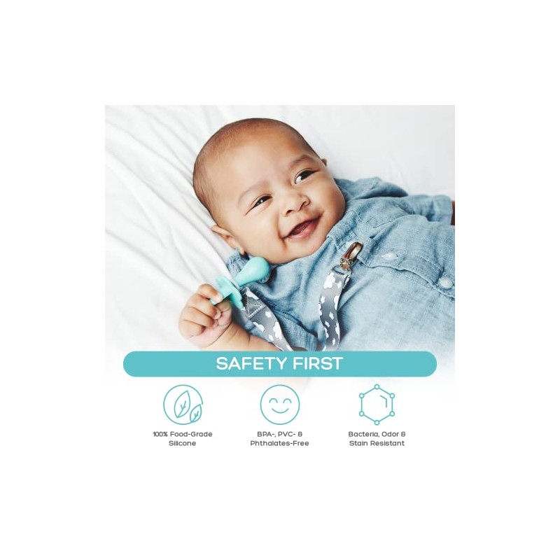 Grabease Set De 2 Mini Cucharitas De Silicon Para Bebes
