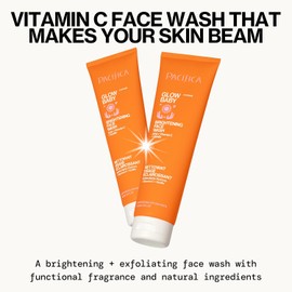 Belleza Pacífica Jabón facial iluminador Glow Baby + juego de humectante facial hidratante Glow Baby VitaGlow Contiene vitamina C Para todo tipo de piel 100% vegano y libre de crueldad Cuid