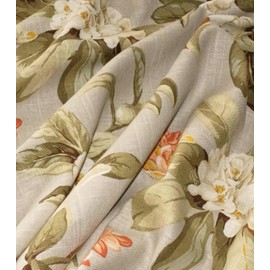 Waverly - Premium Printed Linen Fabric by The Yard, Floral Inspired, DIY, Craft, Project, Sewing, Designer Upholstery and Home Decor, 54" Wide (Live Artfully Collection, Shadow)