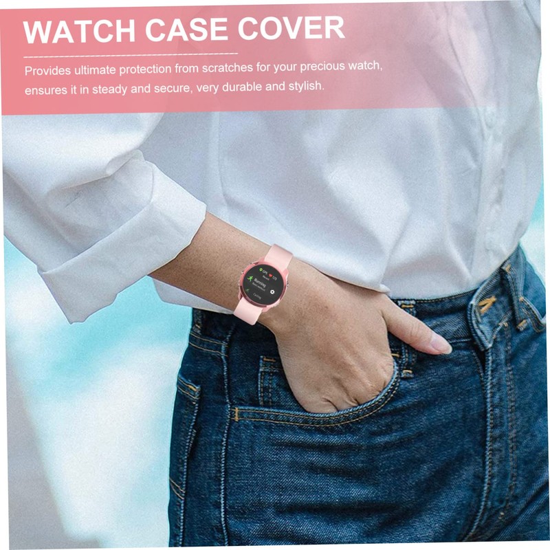 KONTONTY Electroplated Watch Case Cover for Smartwatch Protective Shell Scratch-Resistant