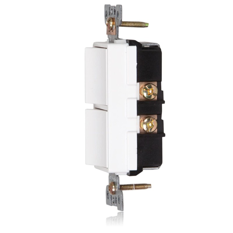 Maxxima AC Combination Switch - Double On/Off Paddle Rocker Light