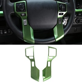 Car Center Console Steering Button Panel Trim Cover Compatible with Toyota Tundra/Sequoia 2014-2021 Tacoma 2016-2023 4Runner 2020-2025 Central Control Steering Panel Decorative Frame ABS Accessories