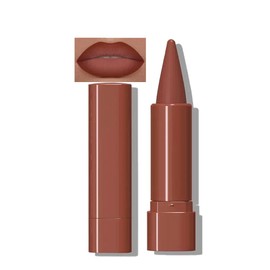 Mefyhtune 2-in-1 Gradient Nude Lip Liner & Lipstick, Waterproof Long Lasting Matte Lip Liner Pencil, Makeup Smudge proof lip liner with Cone Tip (04#-Sienna)