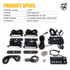Xprite Amber Green LED Surface Mount Strobe Lights Kit, w/Control