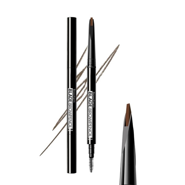 Eyebrow Retractable Definer Pencil, 0.1mm Ultra Slim Waterproof Eyebrow Pencil,