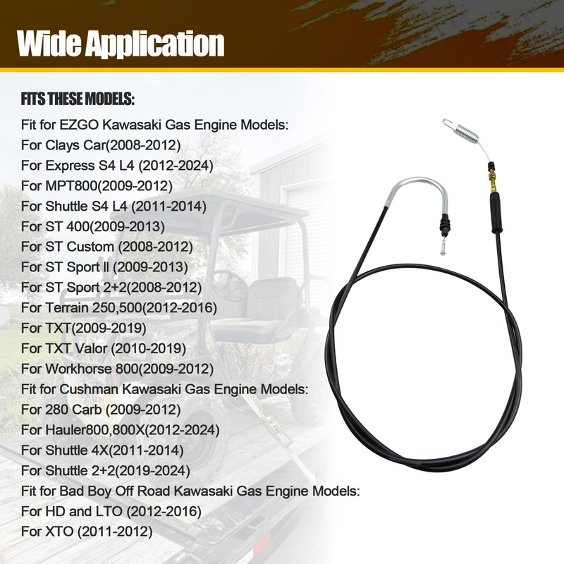 Sxqddz Throttle Accelerator Cable 608608 604899 Fit for E-Z-GO for