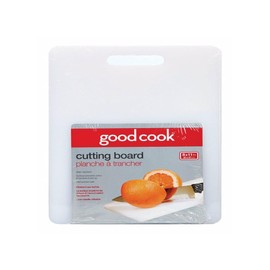 GoodCook Everyday Solid Polyethylene Cutting Board, 8 x 11-Inch, Non-Porous Plastic, White