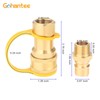1/2" Gas Quick Connect Kit, Disconnect Connector with Male Insert