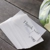 BAY LETTERPRESS Thank You Tags, 100 Pieces, Tracing Paper, Wrapping,