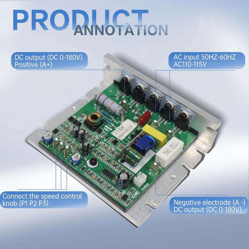 YIDOFENG 110V Mini Lathe Main Control Board, PCB Board with