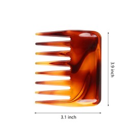 2 Pcs Mini Wide Tooth Comb,Small Hair Comb for Women for Long and short Hair Detangler Comb for Wet and Dry for Curly Wavy Hair Portable Care Comb Shower Comb Travel Combs,Beard Comb for Men (Brown)