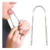 Cepillo Lengua Acero Inox Limpiador Lingual Limpieza Bucal F