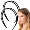 Dazzhues 2 Count Simple and Chic Headbands, Plastic Hair Styling