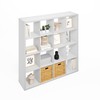 Furinno Simple Open Back Cube Storage Organizer, Standing Shelf, 16-Cube,