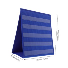 SHINEOFI Desktop Card Display Stand Tabletop Pocket Chart for Classroom Teaching Double Sided Card Holder Ideal for Math and Schedule Organization Versatile Pocket Chart for School Office