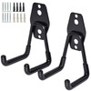GeeWatom 2 Pack Garage Storage Utility Hooks，Garage Garden Tool Organizer，Steel