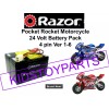 YB BATTERY New! 24V Battery Pack for Razor Pocket Rocket