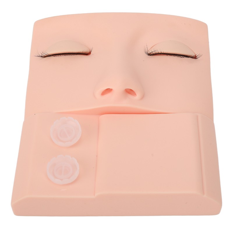 Lash Mannequin Head Replaceable Eyelid Eyelash Extension Practice Makeup Training