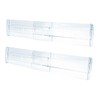 chenqi Adjustable Drawer Dividers, 2 Pack Expandable Plastic Kitchen Clothes