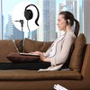 EXMAX Wired Single Headphones 3.5mm Left-Side Earphone One Ear Ear-Hook