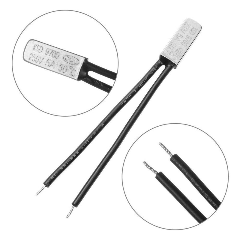 Kuuleyn KSD9700 Temperature Switch, Normally Open Temperature Switch, Thermal Protection,